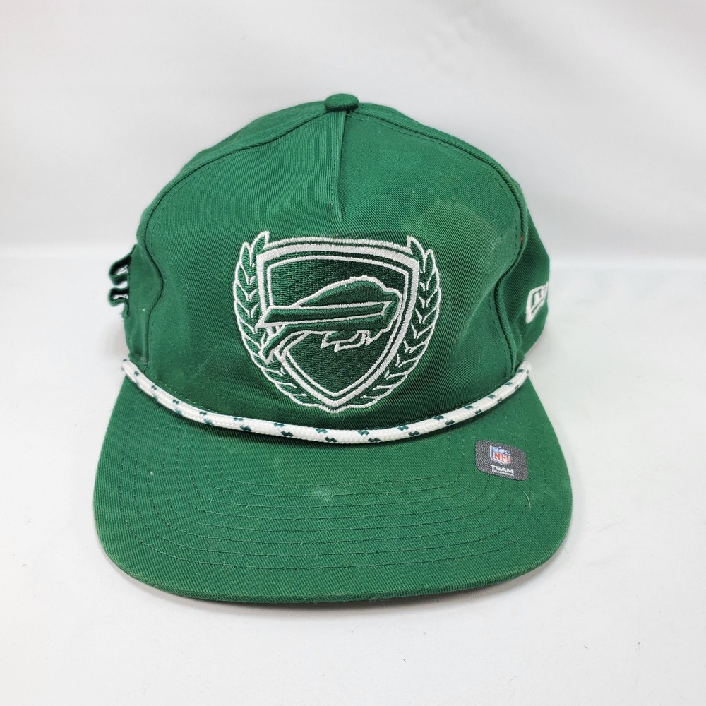New Era Buffalo Bills Hat Mens OS Green NFL Rope Snapback Golf Shield Logo
